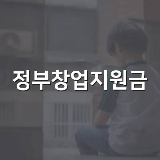 정부창업지원금, 나도 받을 수 있는 돈일까요? - 요약
