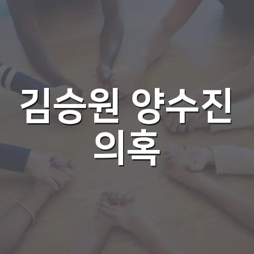 김승원 양수진 의혹, 청문회에서 왜 생활 이슈가 될까요? - 요약