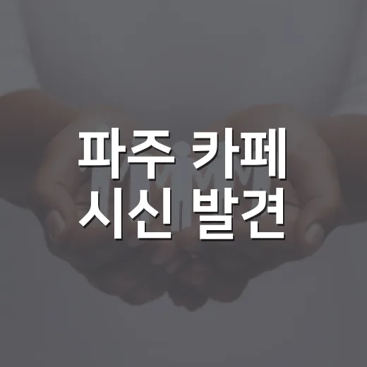 파주 카페 시신 발견, 우리 생활에서 무엇을 조심해야 할까요? - 요약