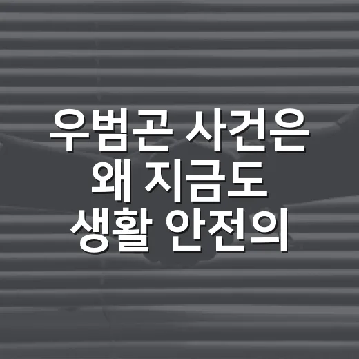 우범곤 사건은 왜 지금도 생활 안전의 기준으로 남아 있을까요? - 요약
