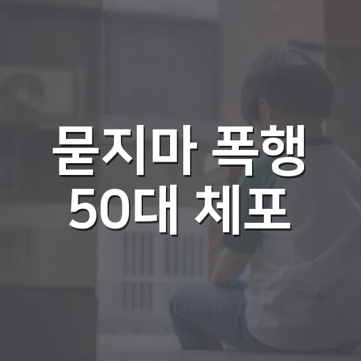 묻지마 폭행 50대 체포, 밤길 안전은 무엇이 달라져야 할까요? - 요약