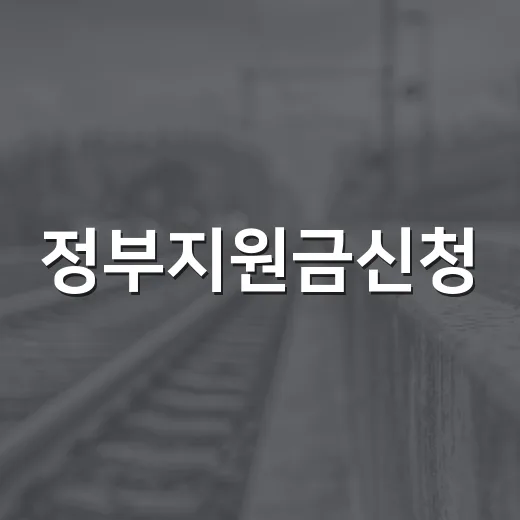 정부지원금신청, 나는 받을 게 없다고 넘기고 계신가요? - 요약