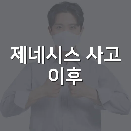 제네시스 사고 이후, 운전자는 무엇을 더 챙겨야 할까요? - 요약