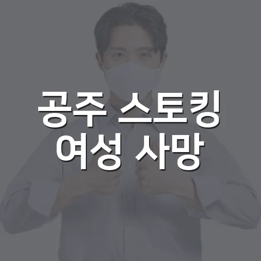 공주 스토킹 여성 사망, 두 번 신고했는데 왜 막지 못했을까요? - 요약