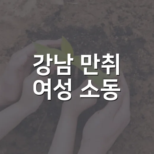 강남 만취 여성 소동, 도로에서 본다면 어떻게 해야 할까요? - 요약