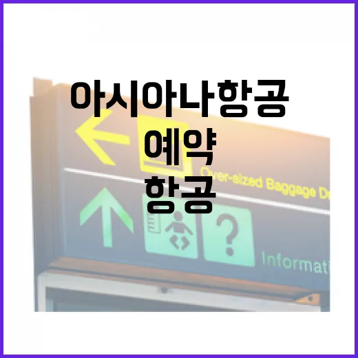 아시아나항공 예약, 이렇게 하면 쉬워요! - 요약