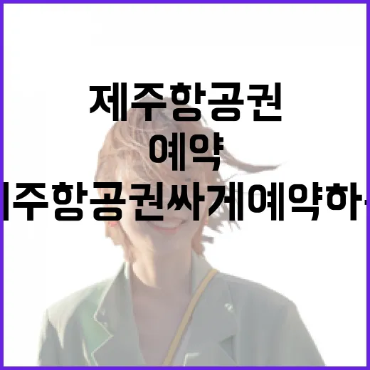 제주항공권 싸게 예약하는 방법, 초보자도 놓치기 쉬운 체크포인트 - 요약