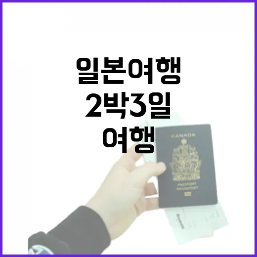 2박3일일본여행 초보자가 덜 헤매는 방법 - 요약