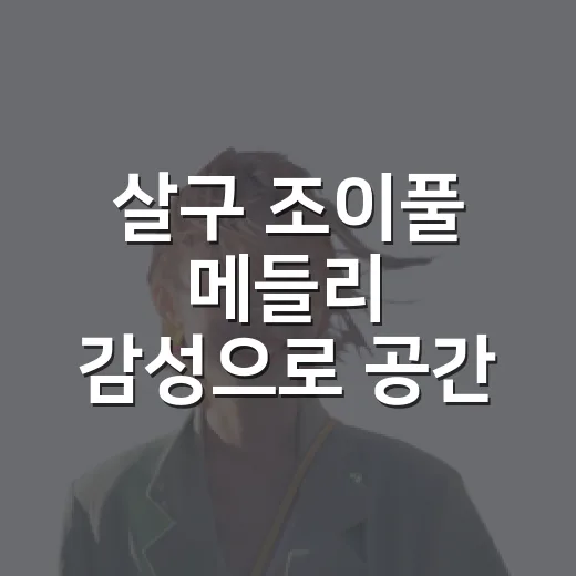 살구 조이풀 메들리 감성으로 공간 꾸미는 방법 - 요약