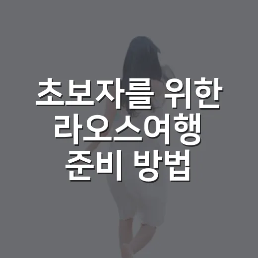 초보자를 위한 라오스여행 준비 방법, 일정부터 경비까지 이렇게 잡으면 편해요 - 요약