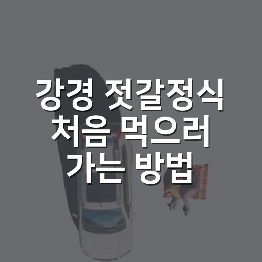 강경 젓갈정식 처음 먹으러 가는 방법, 주문부터 시장 구경까지 - 요약