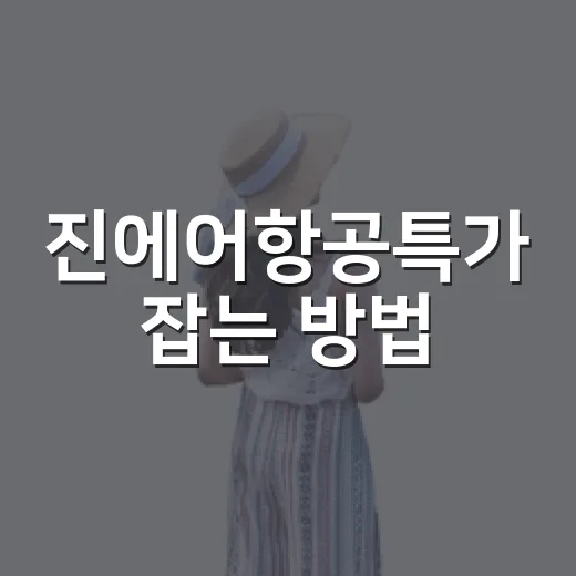 진에어항공특가 잡는 방법, 초보자도 놓치지 않게 보는 순서 - 요약