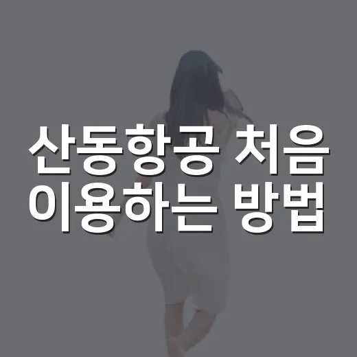 산동항공 처음 이용하는 방법, 예약부터 수하물까지 이렇게 챙기면 편해요 - 요약