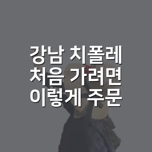 강남 치폴레 처음 가려면 이렇게 주문하면 편해요 - 요약