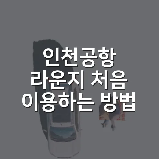 인천공항 라운지 처음 이용하는 방법, 시간 아끼려면 이렇게 가세요 - 요약