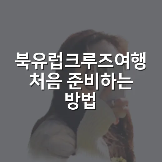 북유럽크루즈여행 처음 준비하는 방법, 일정부터 비용까지 이렇게 잡으면 편해요 - 요약