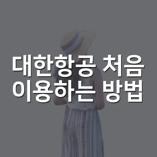 대한항공 처음 이용하는 방법, 예약부터 공항 동선까지 이렇게 챙기면 편해요 - 요약