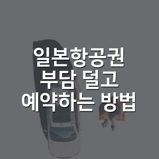 일본항공권 부담 덜고 예약하는 방법 - 요약