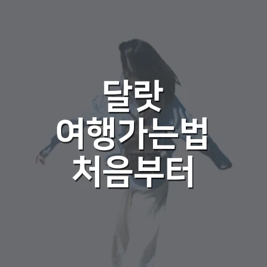 달랏 여행가는법 처음부터 차근차근 준비하는 방법 - 요약
