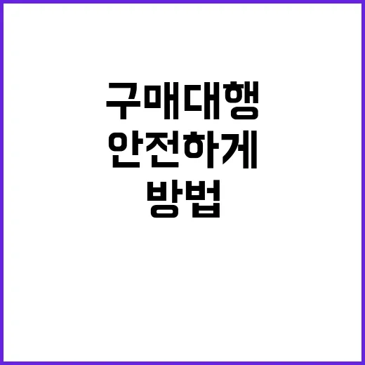 구매대행을 안전하게…