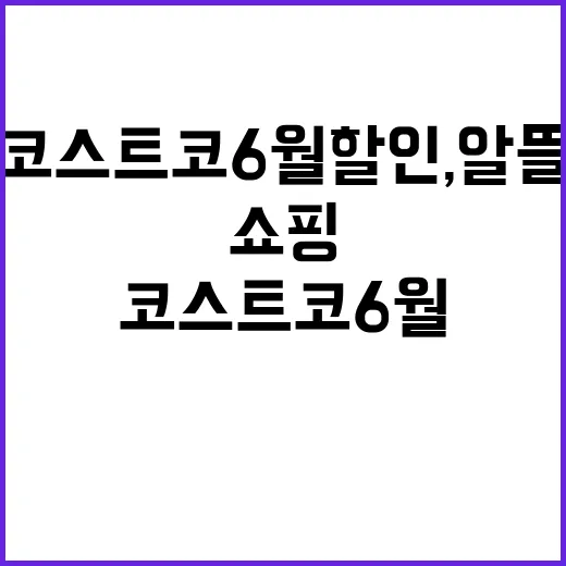 코스트코 6월 할인, 알뜰하게 쇼핑하는 방법 - 요약
