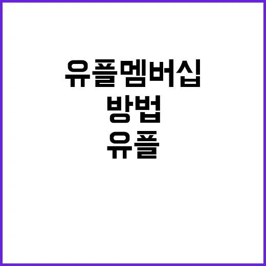 유플멤버십 제대로 활용하는 방법 - 요약