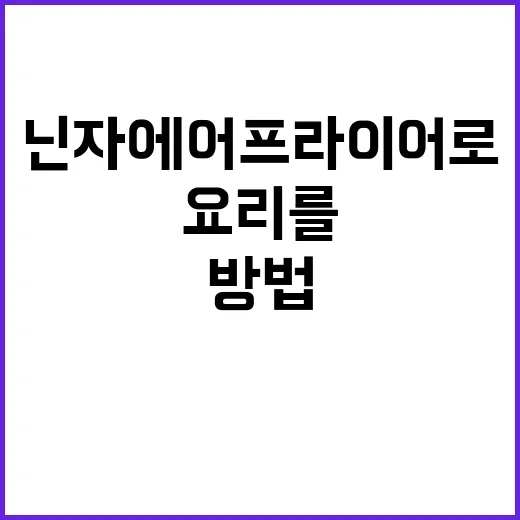 닌자 에어프라이어로 맛있는 요리를 만드는 방법 - 요약