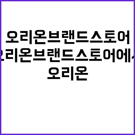 오리온 브랜드스토어에서 기대할 수 있는 것들 - 요약