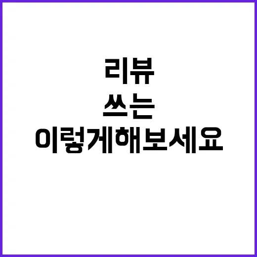 진짜 리뷰를 쓰는 방법, 이렇게 해보세요 - 요약