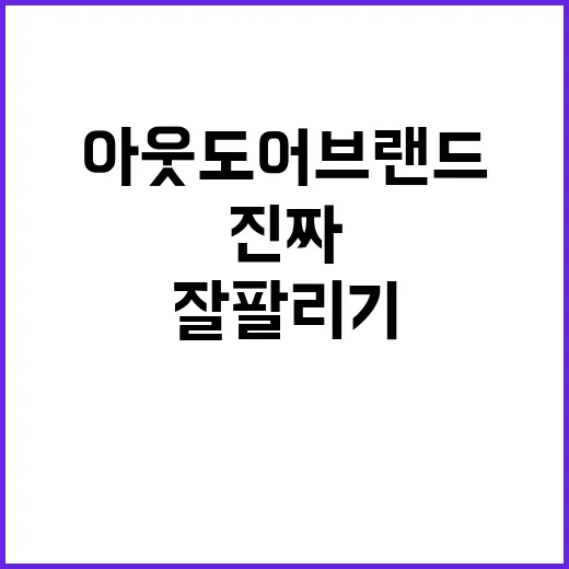 아웃도어브랜드가 도시에서 더 잘 팔리기 시작한 진짜 이야기 - 요약