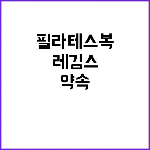 필라테스복브랜드가 레깅스 한 장으로 약속을 팔아봤더니 생긴 일 - 요약