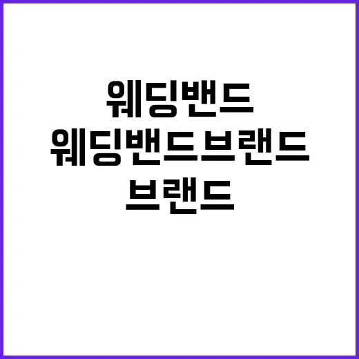웨딩밴드브랜드를 고르다 보니 보인, 사랑보다 오래가는 약속의 기술 - 요약