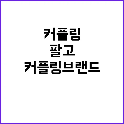 커플링브랜드가 사랑을 파는 줄 알았는데, 사실은 약속을 팔고 있었다 - 요약