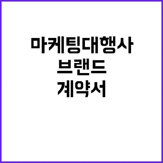 마케팅대행사를 12년 지켜봤더니, 잘되는 브랜드는 계약서보다 약속을 먼저 봤다 - 요약
