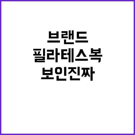 필라테스복브랜드 몇 개를 오래 지켜봤더니 보인 진짜 승부처 - 요약