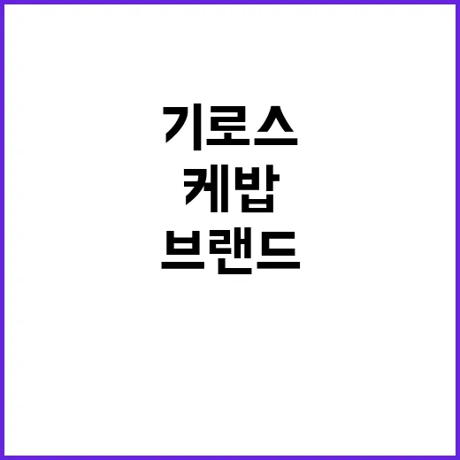 동네 케밥집에서 기로스케밥을 먹고 브랜드 약속을 다시 생각했다 - 요약