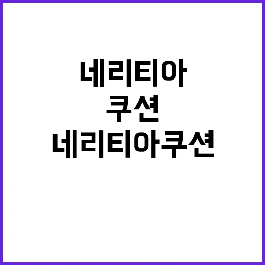 네리티아 쿠션을 브랜드 약속으로 읽어봤더니 보이는 것들 - 요약