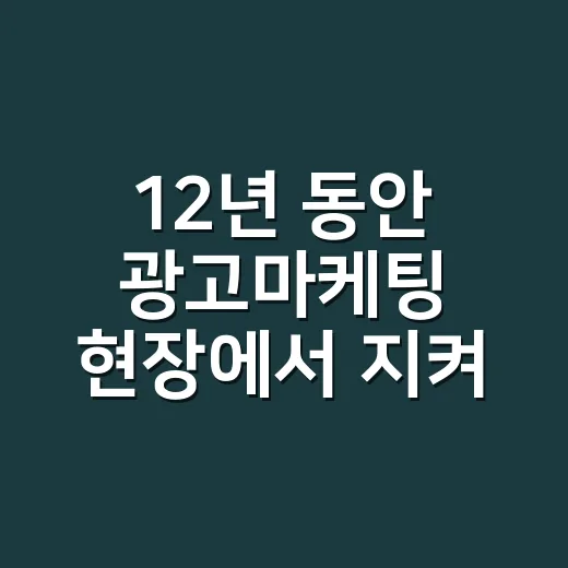 12년 동안 광고마케팅 현장에서 지켜본 브랜드 약속의 진짜 이야기 - 요약