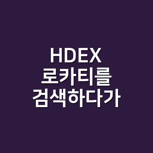 HDEX 로카티를 검색하다가 보인, 운동복과 군대 티셔츠의 이상한 접점 - 요약