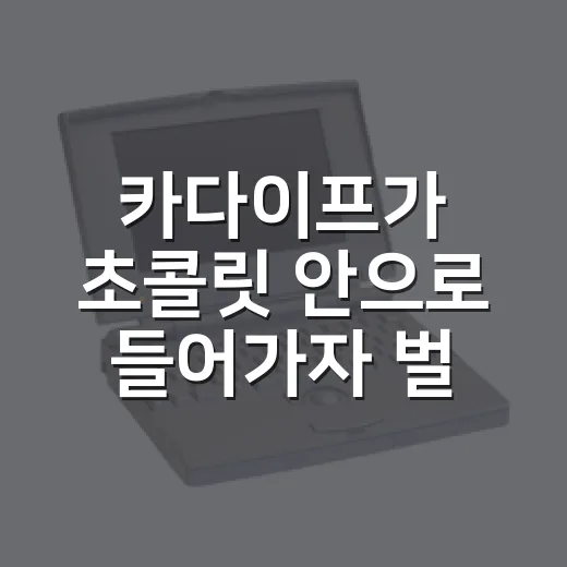 카다이프가 초콜릿 안으로 들어가자 벌어진 진짜 이야기 - 요약