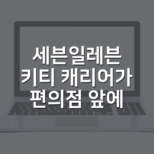 세븐일레븐 키티 캐리어가 편의점 앞에서 품절된 진짜 이야기 - 요약