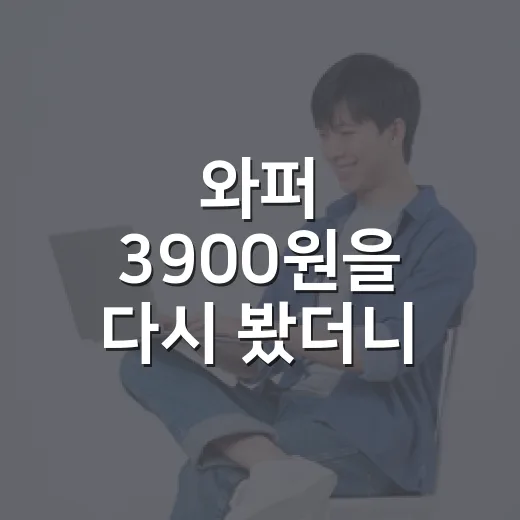 와퍼 3900원을 다시 봤더니, 버거킹이 가격으로 던진 진짜 이야기 - 요약