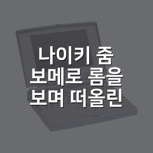 나이키 줌 보메로 롬을 보며 떠올린, 운동화가 겨울을 약속하는 방식 - 요약