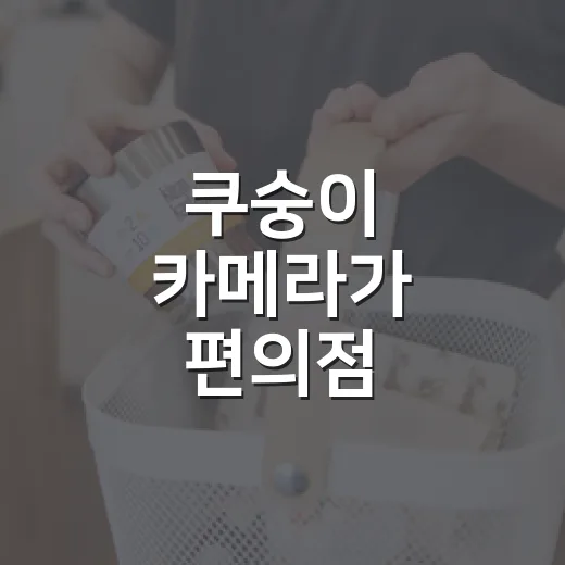 쿠숭이 카메라가 편의점 키링에서 거래템이 된 진짜 이야기 - 요약