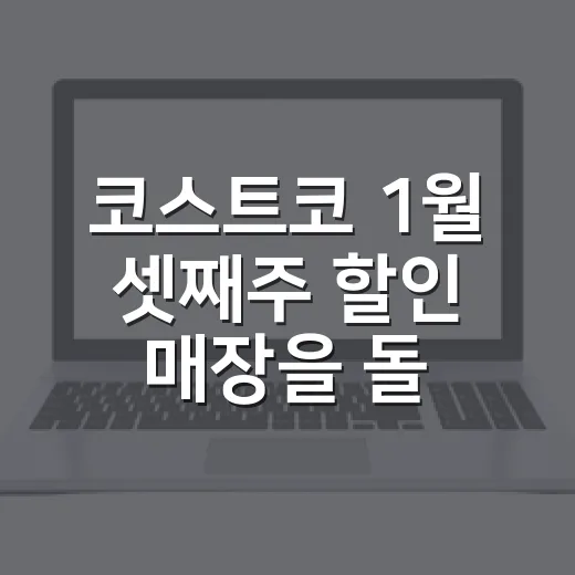 코스트코 1월 셋째주 할인 매장을 돌아보니, 새해 결심이 장바구니가 되는 순간 - 요약