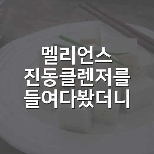 멜리언스 진동클렌저를 들여다봤더니, 뷰티 디바이스보다 ‘습관’이 보였다 - 요약