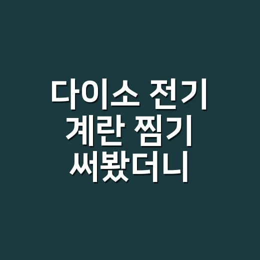 다이소 전기 계란 찜기 써봤더니, 5천원짜리 주방템이 팔리는 진짜 이유 - 요약