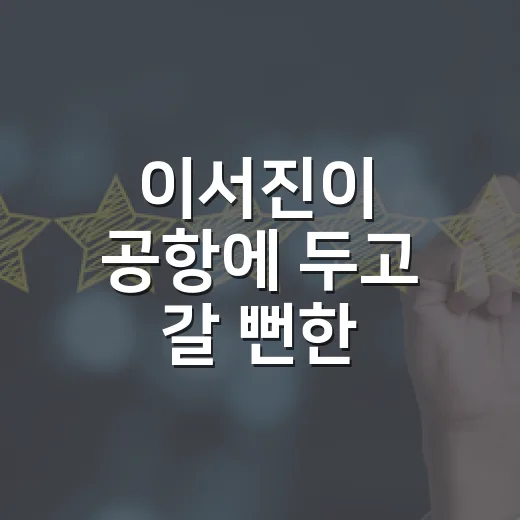 이서진이 공항에 두고 갈 뻔한 보테가 가방, 왜 더 비싸 보였을까 - 요약