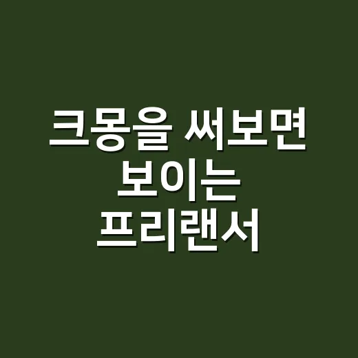 크몽을 써보면 보이는 프리랜서 플랫폼의 진짜 약속 - 요약
