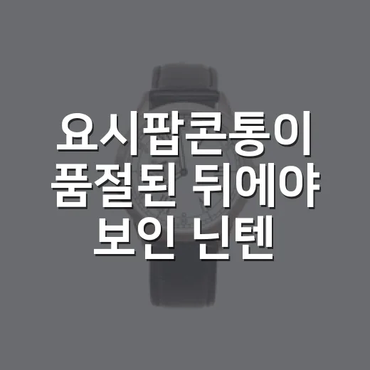 요시팝콘통이 품절된 뒤에야 보인 닌텐도식 굿즈 마케팅의 진짜 이야기 - 요약
